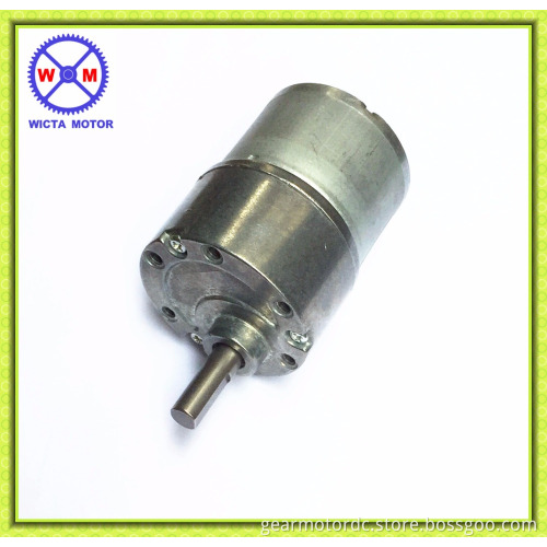 Metal shaft D-CUT 37mm diameter reversible high torque 24vdc gear motor